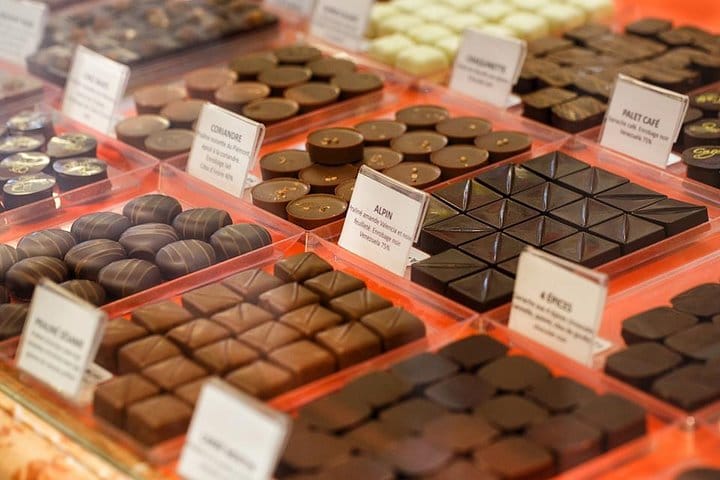 Taste some of the delicious chocolates on offer at the market