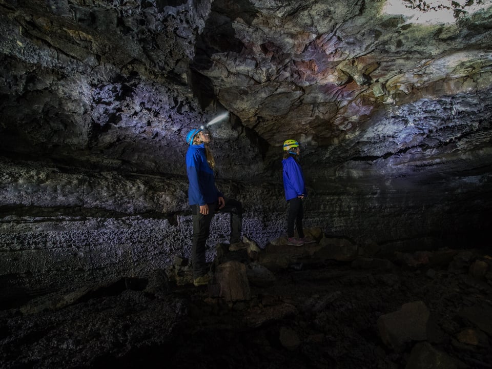 PRIVATE: Caving in Leidarendi - Lava Tunnel - Small Group — Adventure Vikings