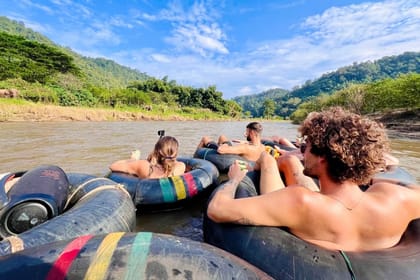 Chiang Mai 2-Day Adventure: River Tubing, Waterfall Slide & Elephant Feeding (Dorm Stay)