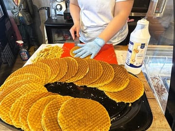 A sweet note — See how fresh stroopwafels are made and try the most delicious one you’ll ever taste!
