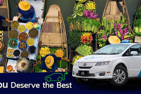 100% Electric Bangkok Don Muang Airport Transfer (Eco Friendly)