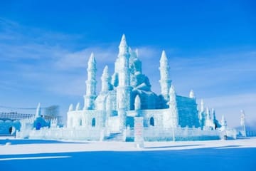 Harbin city tour with ropeway ride and ice swimming show