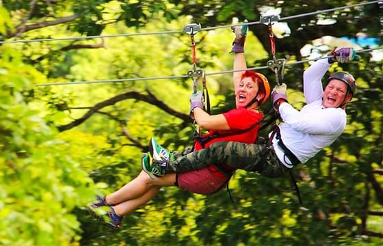Extreme Zipline, City Tour, Chocolate, Rum Factory, Beach Break, Transfer