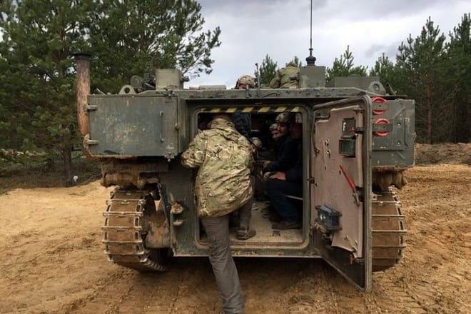 Military tank's driving in Vilnius photo 2
