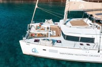 Santorini Luxury Catamaran Cruise, with Lunch, BBQ, drinks and transfers 1