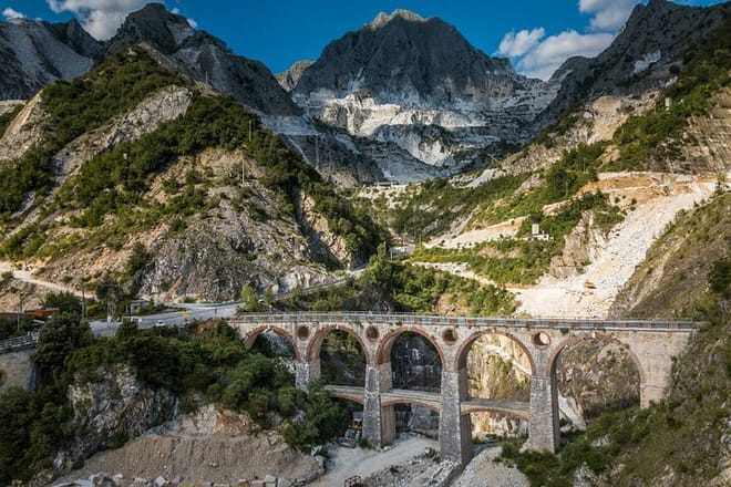 Where Gods’ Marble Takes Shape: Private Carrara Quarries Experience with Wine Tasting in Luni - Photo 1