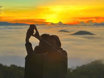 Taking selfie to save the memories