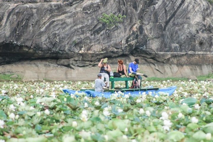 Boat ride at villege.