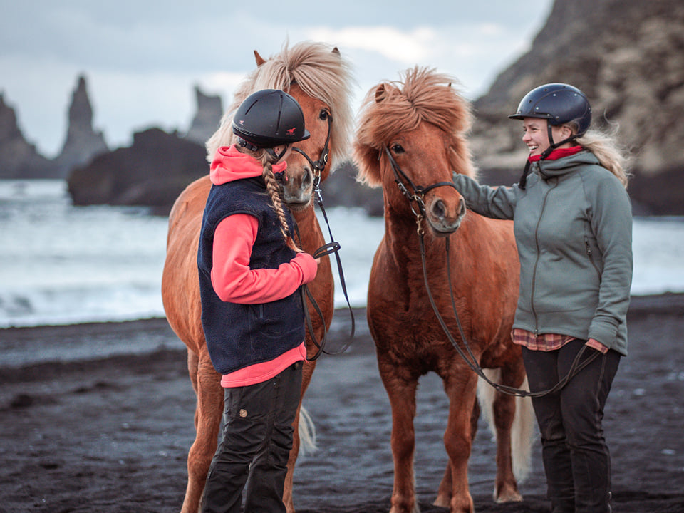 Black Sand Beach Tour — Hestar og Fjöll
