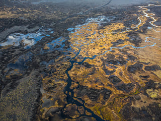 patterns of the river deltas