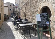 The restaurant in  acient country of Rocca Calascio