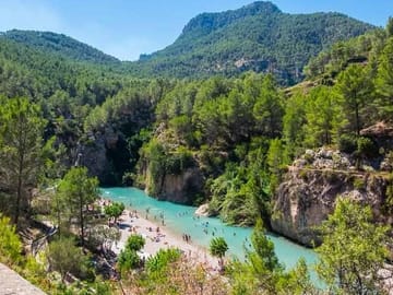 From Valencia: Montanejos Thermal Springs & Girlfriend Waterfall