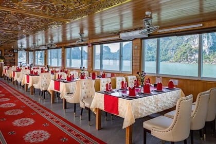Dragon King Cruise Luxury Day Tour in Halong Bay from Harbor
