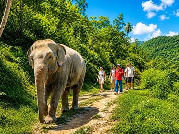 Elephant Sanctuary Small Group Tour in Phuket