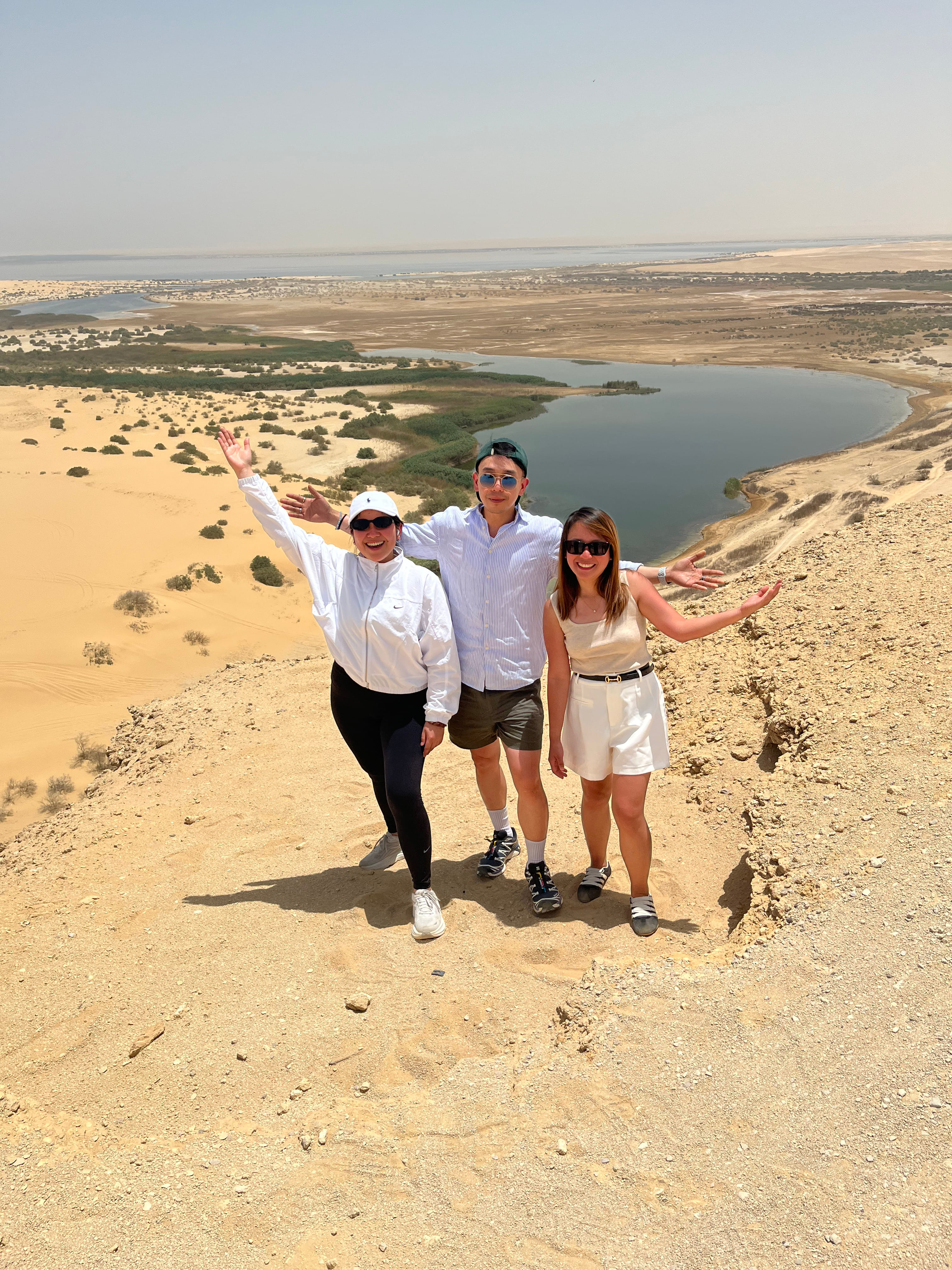 4x4 vehicle driving through the desert dunes in Fayoum