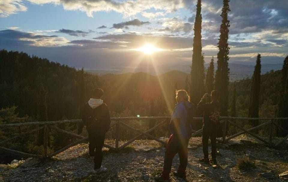 Hiking the Hymettus Mountain at Sunset in Athens