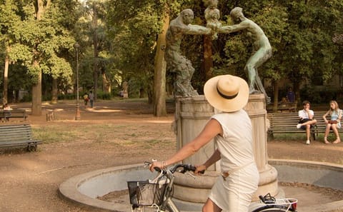 Cycle Through Villa Borghese and Coppedè District in Rome