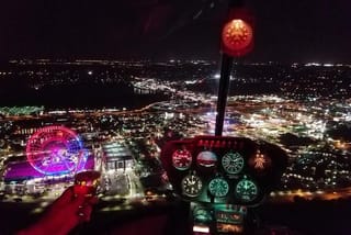 After-hours 48 Miles Helicopter Tour over all the Theme Parks&Downtown