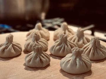 Ready Khinkali before cooking