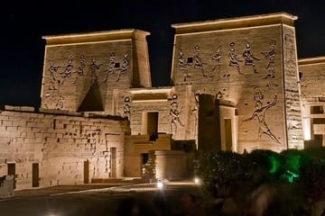 Philae Temple Night Light Show with Private Transfers in Aswan