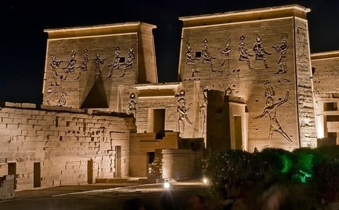Philae Temple Night Light Show with Private Transfers in Aswan