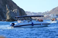Depart from the busy harbor on your private yacht to discover Cabo's Arch, Sea Lions, and hidden scenic beaches!