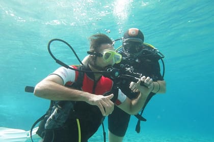 Private Discover scuba diving for beginners in Athens with pickup