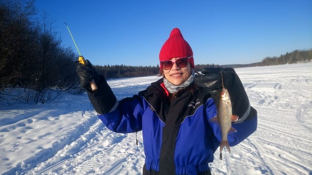 Ice Fishing & Steaming Hot Drinks