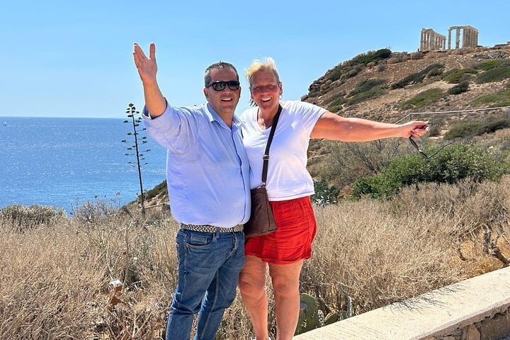 Private Tour Sounio Athens Riviera with Traditional Greek Food 5