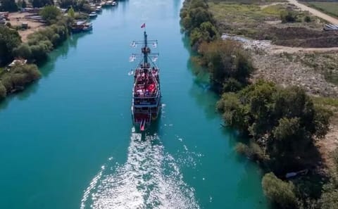 Manavgat River Boat Trip with Waterfall and Bazaar Visit