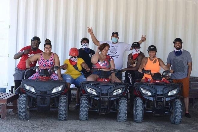 ATV 4 wheel off Road from Amber Cove & Taino bay port silver 8