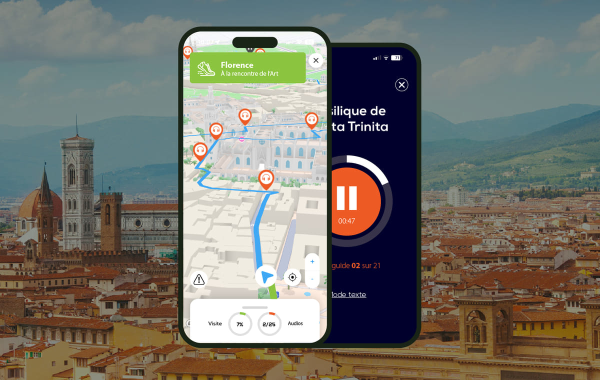 Florence: Audio Guided Walking Tour (3:10 – 25 audio comments)
