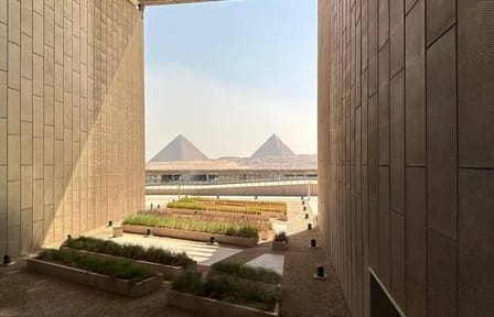 Fly from Sharm El Sheikh to the Grand Egyptian Museum & Pyramids