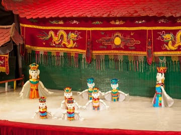 Hanoi Night Tour with Water Puppet Show Experience