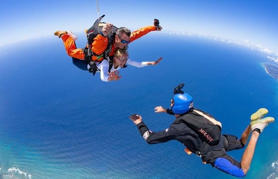 Kemer Tandem Skydiving Over the Mediterranean Sea