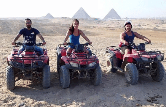 Quad bike desert safari at the Giza pyramids