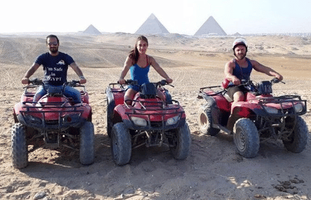 Quad Bike Desert Safari at the Giza Pyramids in Egypt