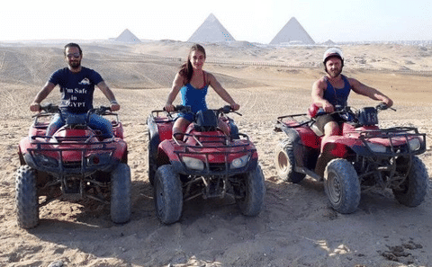 Quad Bike Desert Safari at the Giza Pyramids in Egypt