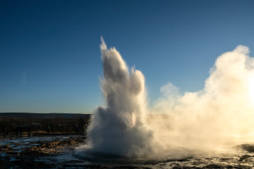 Strokkur erupting in Geysir area