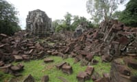 Sunrise at BengMealea with hidden Jungle -Ancient Carving (Peang Komnou) The Rock art Sanctuary 4