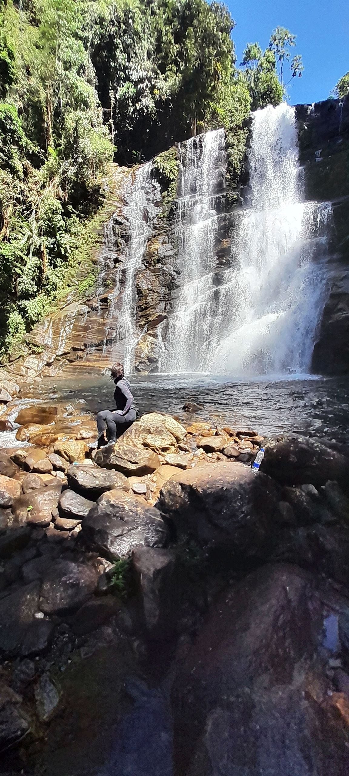 Day hike: Melancia Waterfall, swim at 3-Tier Falls in Atlantic Rainforest