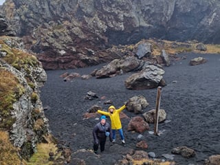 Djúpalónssandur- a Black Sand Beach where we will see some ship remains and basalt cliffs