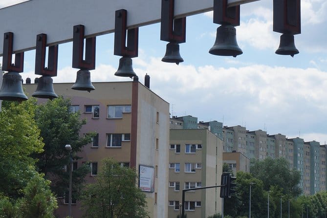 Nowa Huta Krakow — communist architecture and Central Square on guided bike tour