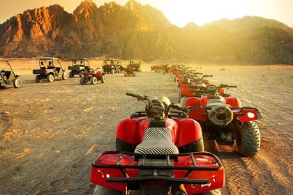 Private Half Day Quad Bike Safari Tour with Dinner from Hurghada
