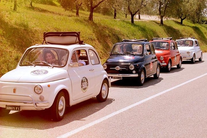 Fiat 500 Tour of the Chianti Roads from San Gimignano