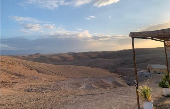 Agafay Desert, Sunset, Camel Ride And Diner