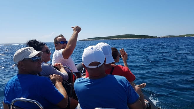 Full-Day Private Hvar, Brac, and Pakleni Islands Boat Cruise from Trogir
