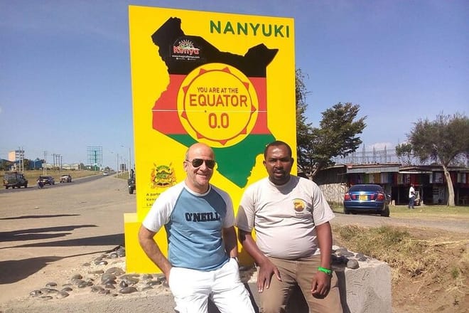 Client with Samsons Safaris' s Director