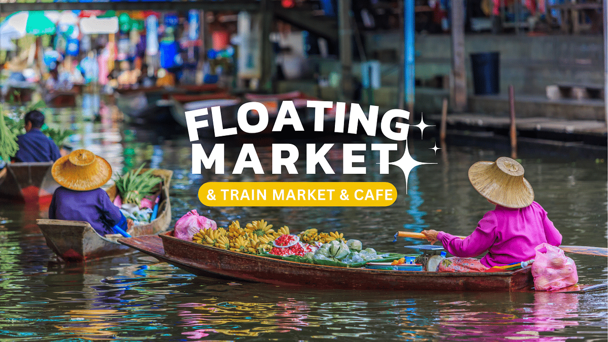 Classic Thai Culture Tour: Maeklong Railway, Floating Market & Café