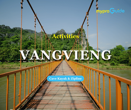 Vangvieng with  Cave   Kayak & Zipline (Departure from Vangvieng)